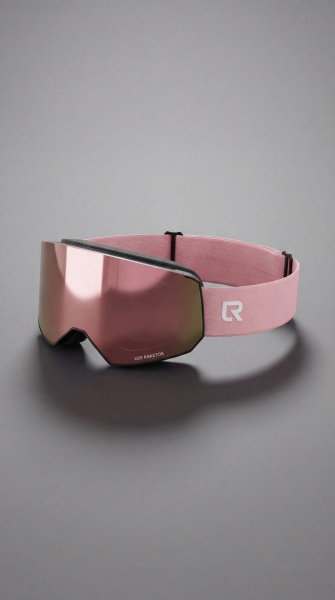 Горнолыжная Маска DOFFER + ДОП ЛИНЗА (размер L на МАГНИТАХ) (ROSE CHROM. CAT S3)